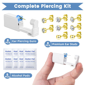 TKKUY close-up of disposable piercing gun mechanism for precise, quick action