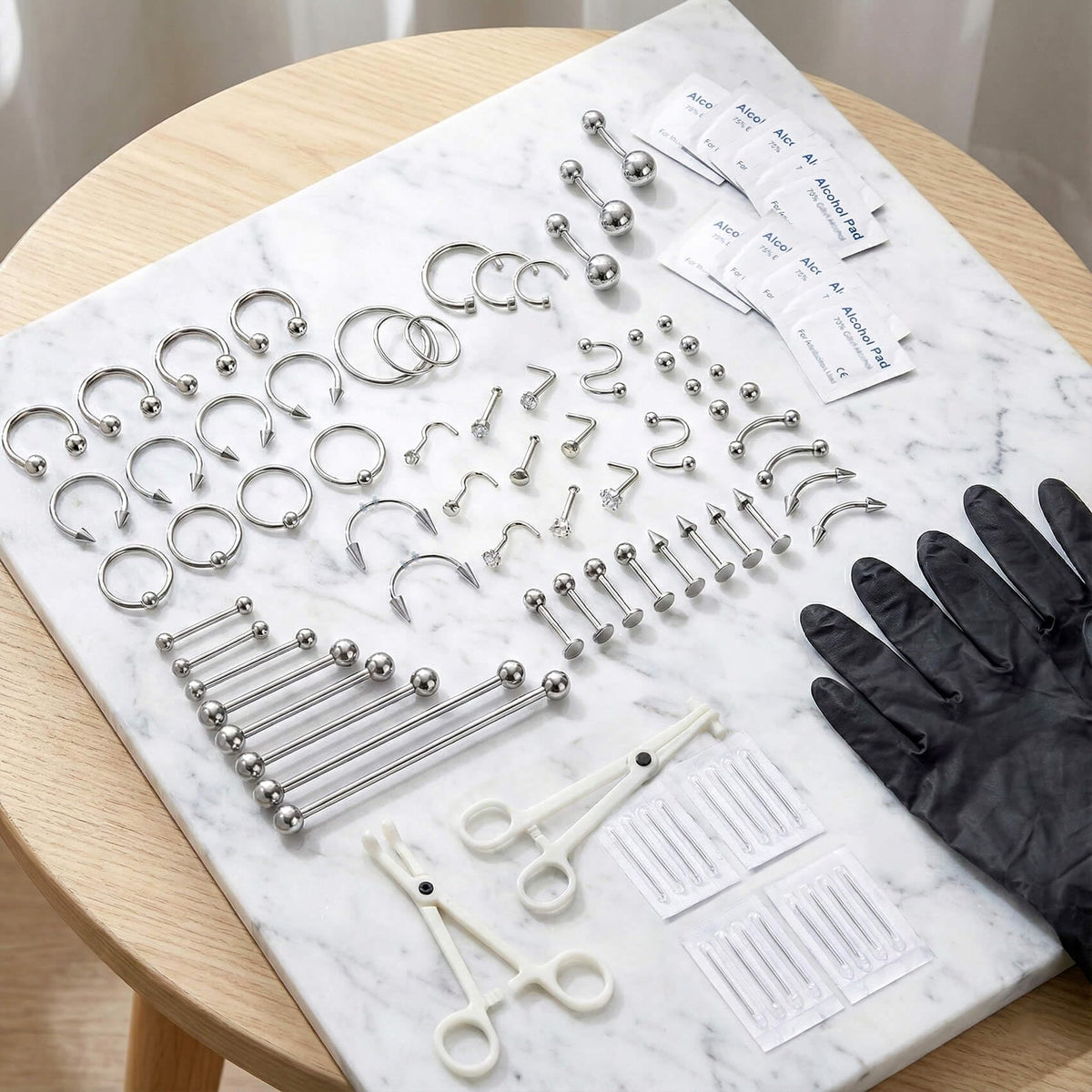 TKKUY close-up of 316L stainless steel jewelry highlighting smooth finish