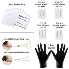 TKKUY individually sealed needles and cleaning pads emphasizing hygiene