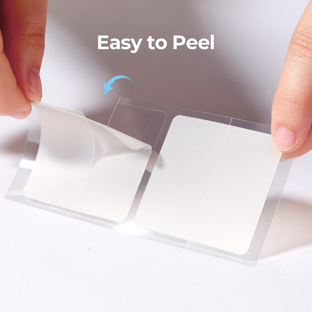 TKTK adhesive edge close-up showing secure grip and gentle removal