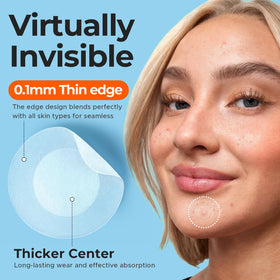 TKTK close-up of patch edge displaying 0.01cm thinness and seamless fit