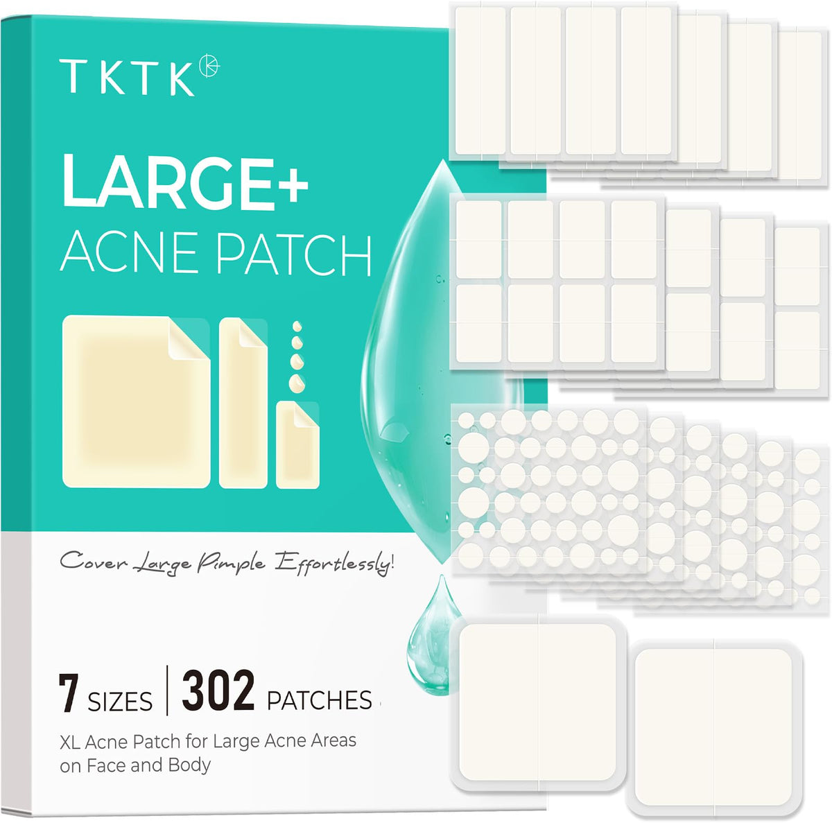 TKTK front packaging showing 302-count kit and benefits