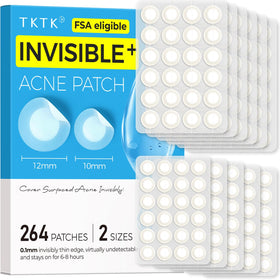 TKTK front packaging showing 264 ultra-thin hydrocolloid patches and benefits