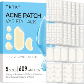 TKTK front packaging showing 609 count and five patch sizes for value