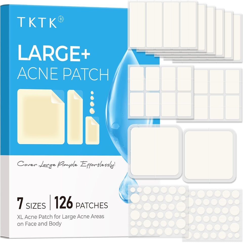 TKTK front packaging showing 126-count set and sizes benefits protection
