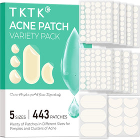 TKTK front packaging showing 443-count value pack and sizes for convenience