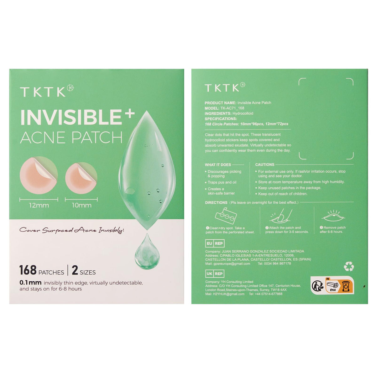 Macro view of TKTK hydrocolloid texture detail emphasizing absorbent function