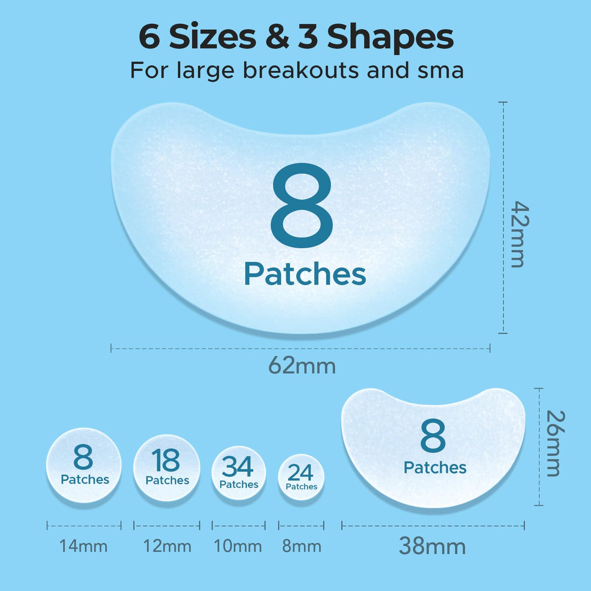 TKTK individually wrapped patch for hygienic travel and emergency use