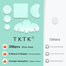 TKTK individually wrapped patches emphasizing hygiene and easy portability