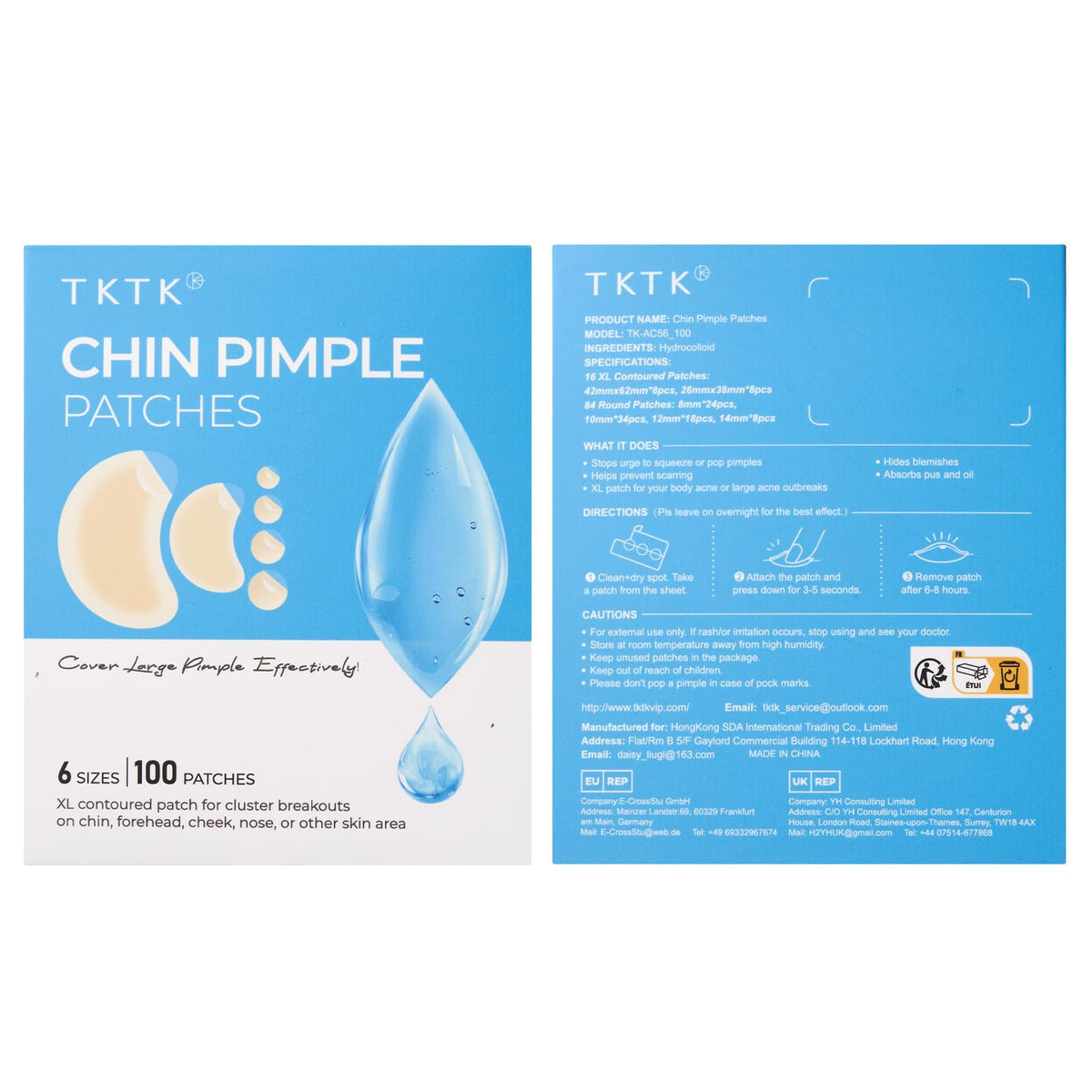 TKTK ingredient panel close-up highlighting fragrance-free formulation