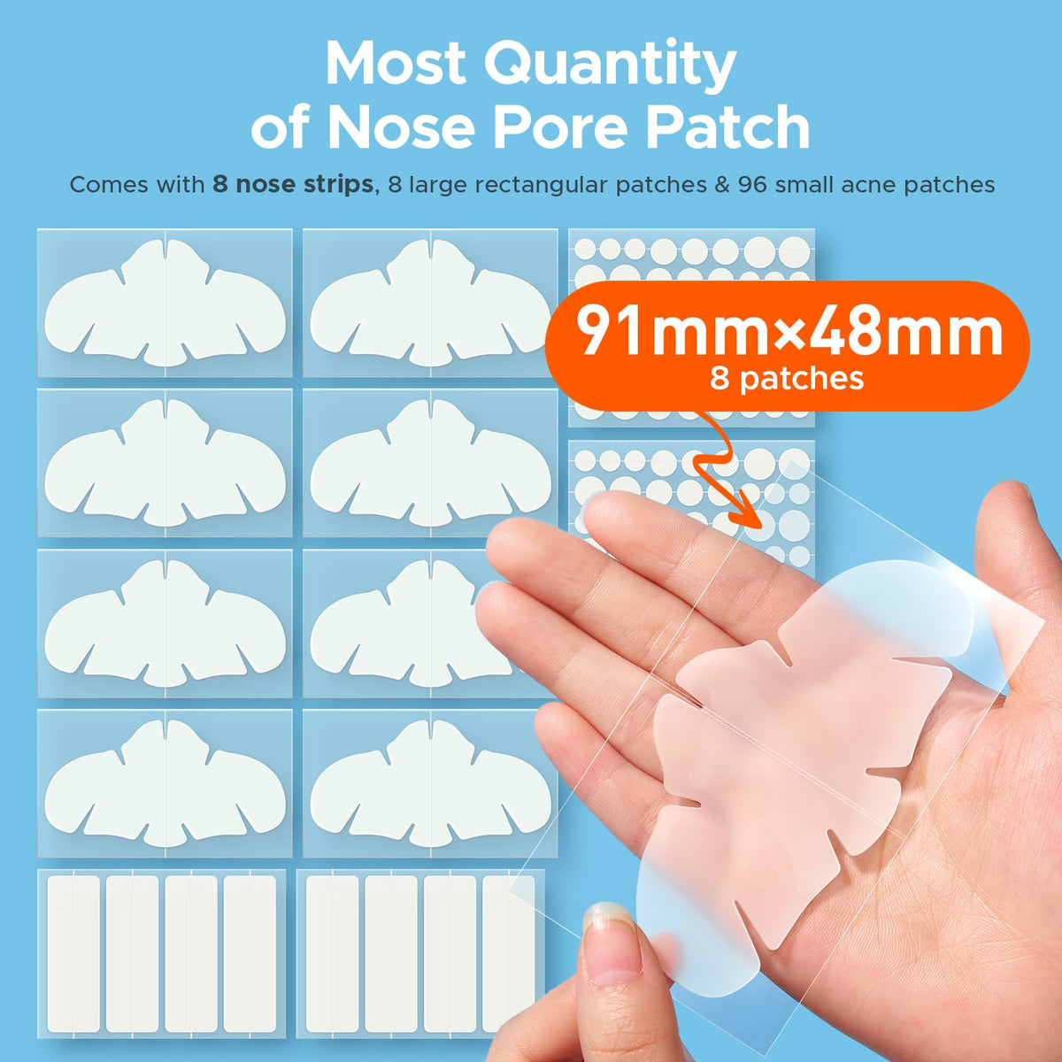 TKTK large nose strip detail showing contour fit and oil-absorbing benefit