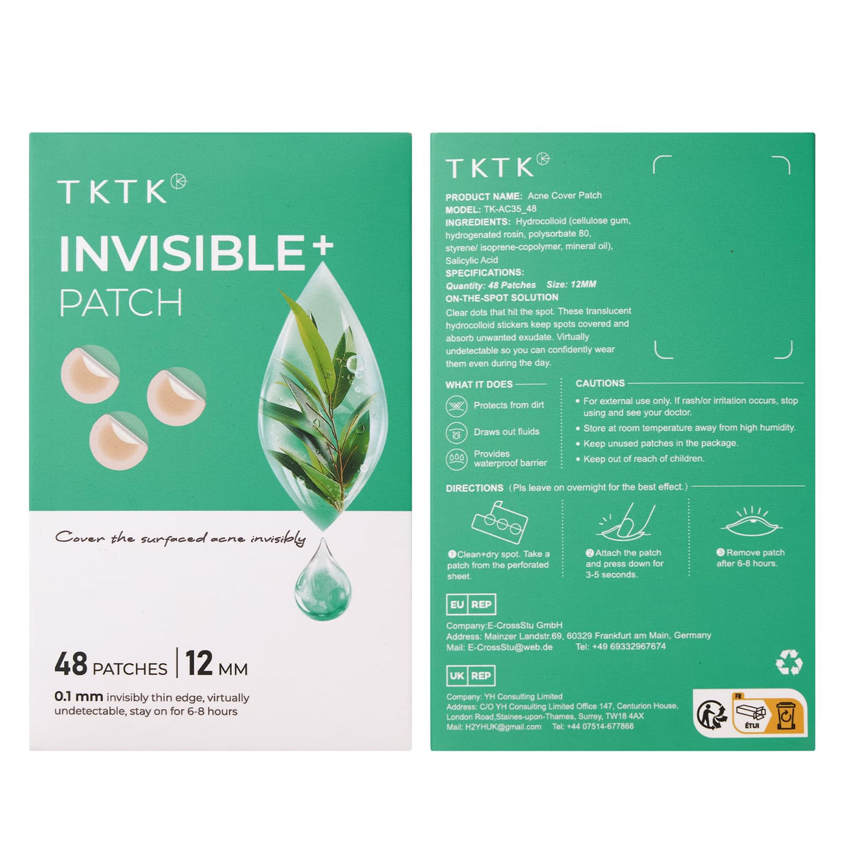 TKTK patches on bathroom counter staged for daily skincare routine ease