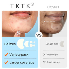 TKTK patch applied to chin demonstrating discreet overnight protection