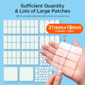 TKTK close-up of seven diverse patch sizes for precise coverage