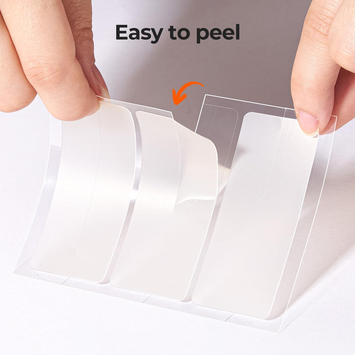 TKTK removed patch showing absorbed fluids and clearer skin