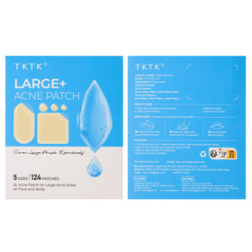 TKTK travel lifestyle pouch with patches for convenient pocket-sized acne care