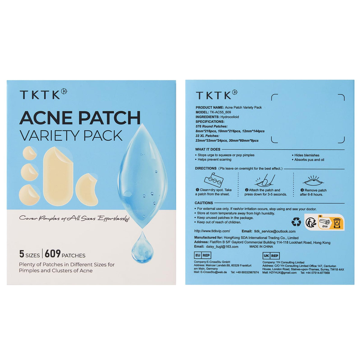 TKTK travel pouch with patches ready for on-the-go emergency use
