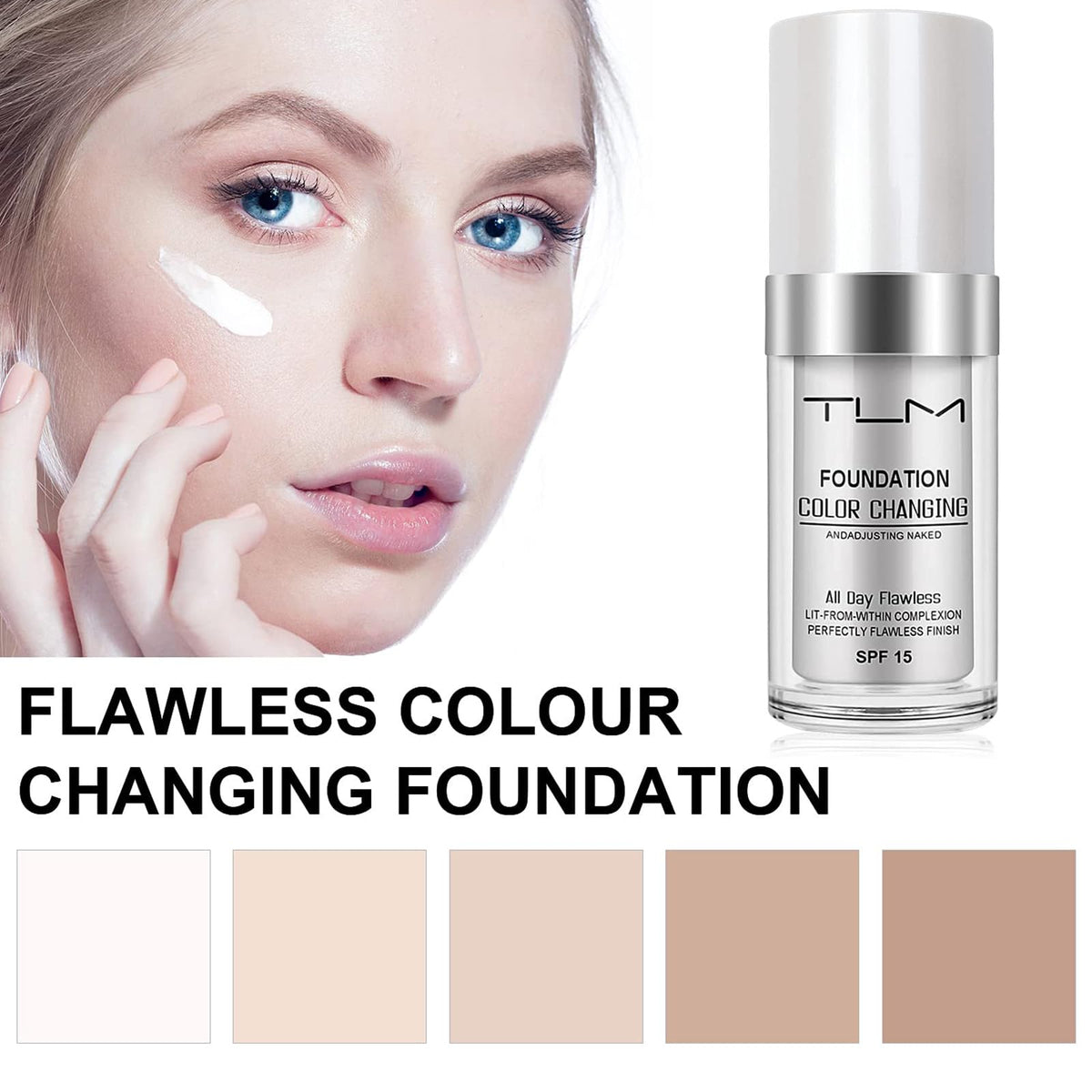 TLM texture close-up showing creamy finish and hydrating look for smooth skin