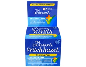 T.N. Dickinson's front tub label showing product name and count, clear branding benefit