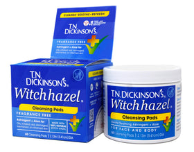T.N. Dickinson's close-up of pad texture highlighting soft cloth and gentle cleanse benefit