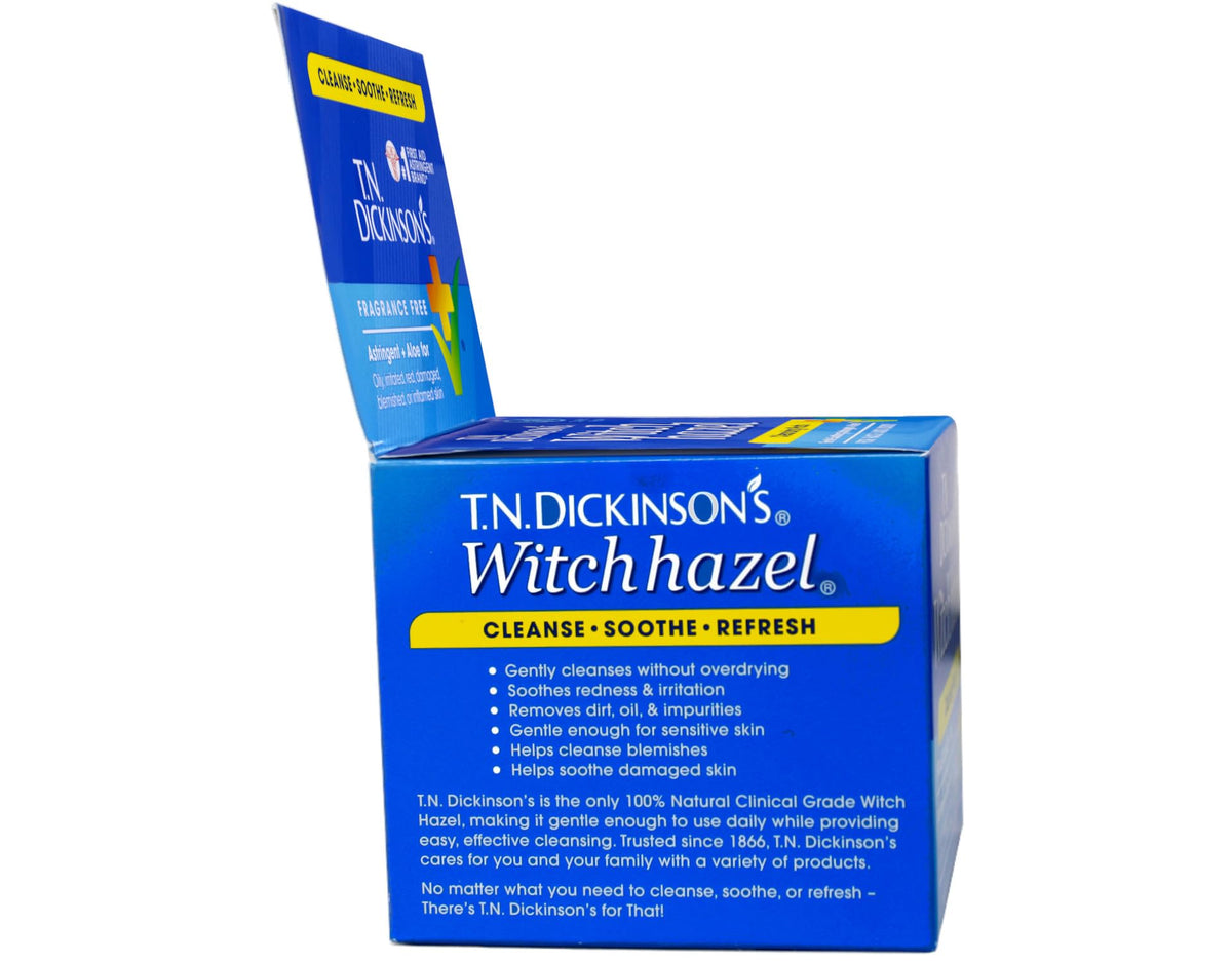 T.N. Dickinson's pad in hand demonstrating size and convenient single-use benefit