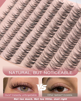 TNFVLONEINS lash cluster application with tweezers for precise placement