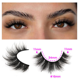 TNFVLONEINS flexible lash band detail for easy application and comfort
