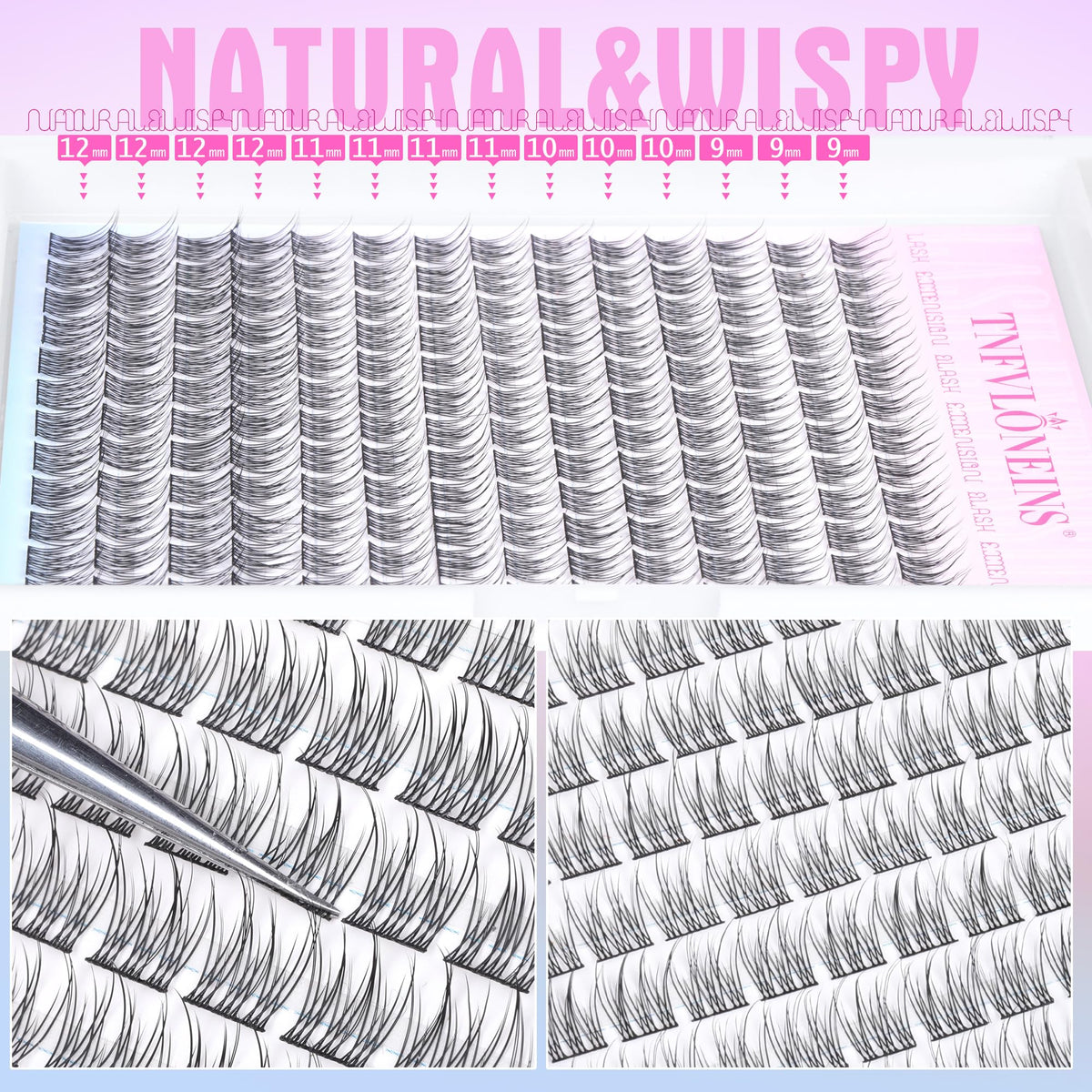 TNFVLONEINS comparison of 9mm and 12mm clusters for precise length choice