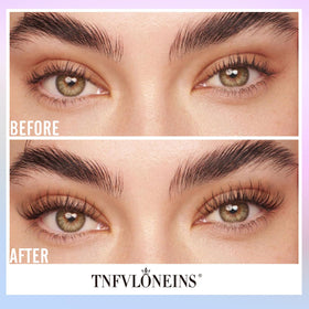 TNFVLONEINS lashes displayed on a vanity to show everyday styling