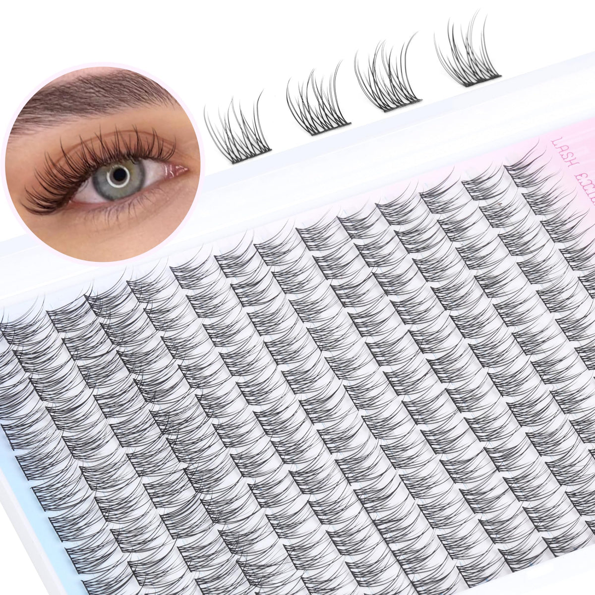 TNFVLONEINS lashes styled for evening glam with lifted outer corners