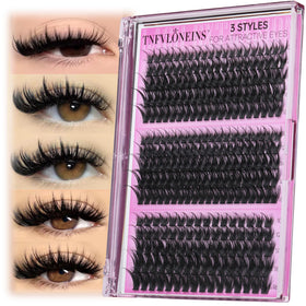 TNFVLONEINS front packaging showing three styles and cluster set, easy selection benefit
