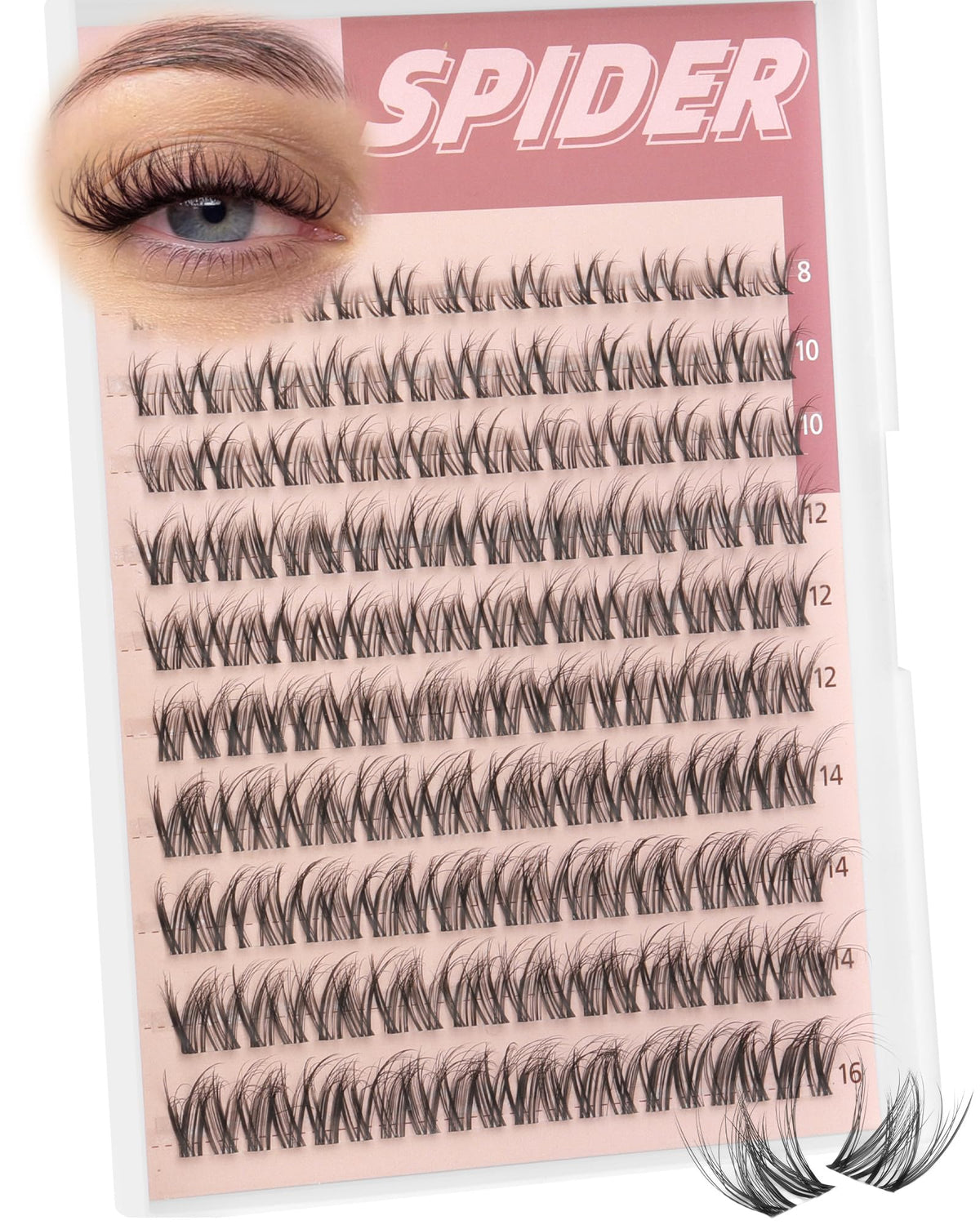 TNFVLONEINS front packaging showing cluster lash set for easy selection