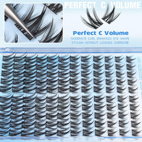 TNFVLONEINS worn on model eye showing natural-to-dramatic effect