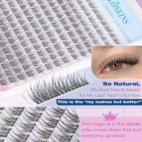 TNFVLONEINS model wearing subtle daytime lash enhancement, demonstrates natural boost and definition