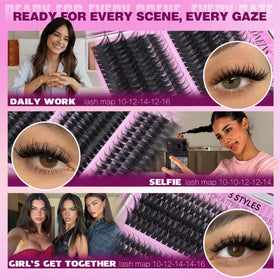 TNFVLONEINS applied on eye in cat-eye layout, visible lift and volume benefit