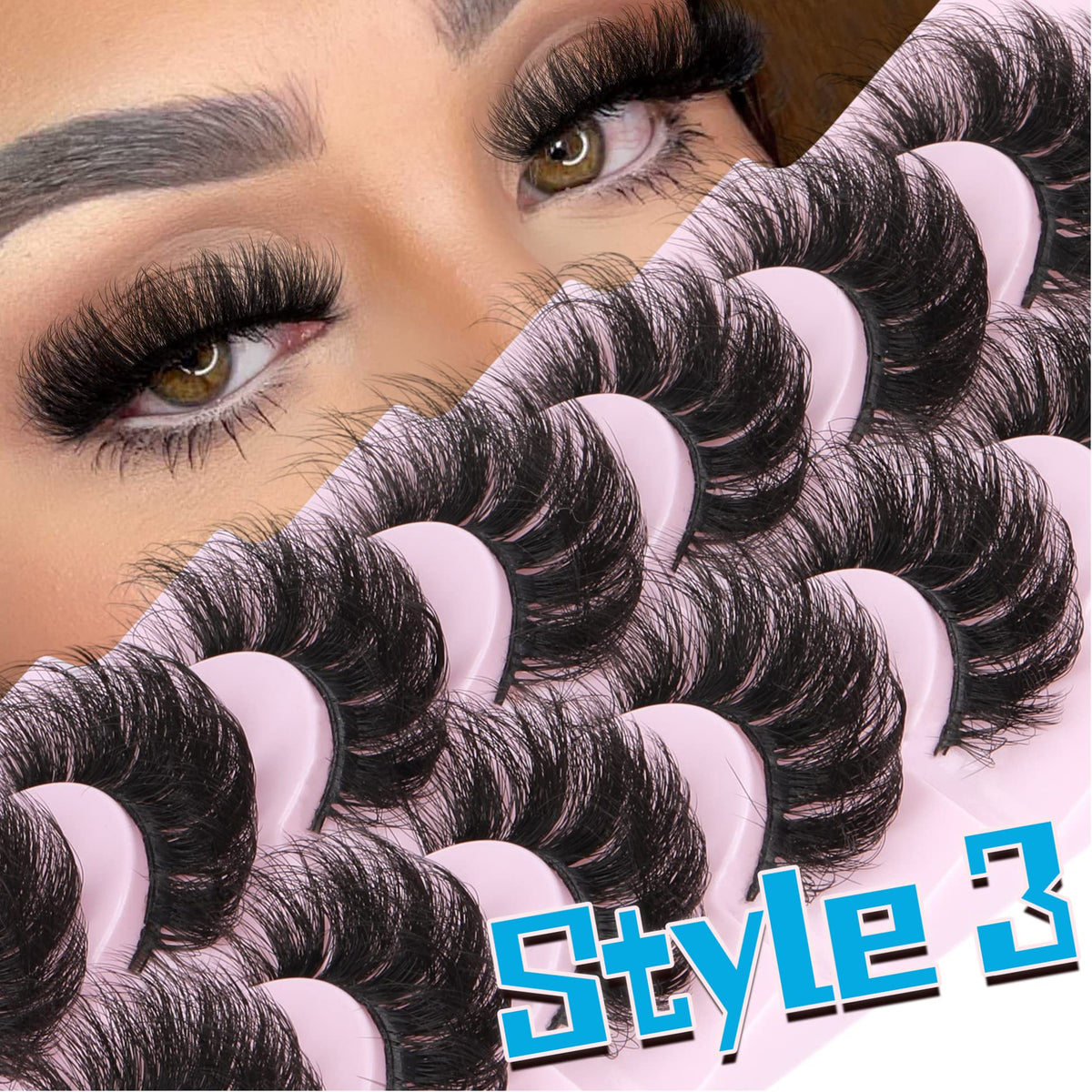 TNFVLONEINS model wearing natural style lashes for subtle everyday enhancement