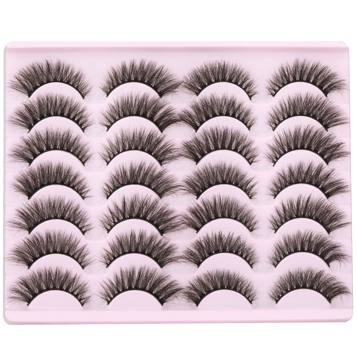 TNFVLONEINS organized storage tray with 14 reusable lash pairs