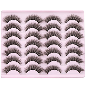 TNFVLONEINS organized storage tray with 14 reusable lash pairs