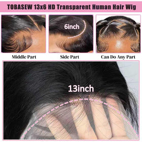 tobasew pre-plucked hairline detail with baby hairs for realistic finish