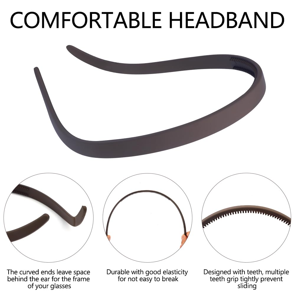 TOBATOBA model wearing headband showing comfortable all-day styling benefit