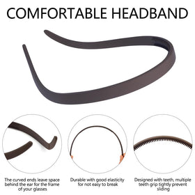TOBATOBA model wearing headband showing comfortable all-day styling benefit