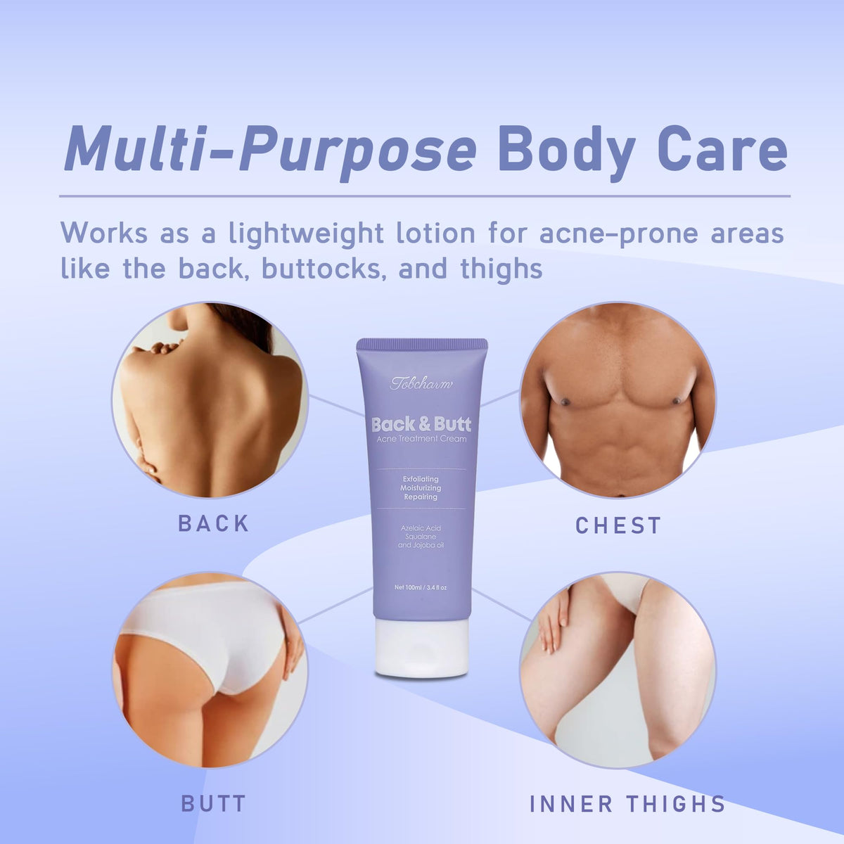 Tobcharm foaming cleanser in hand demonstrating gentle pore-cleansing action