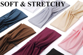 Tobeffect headband held in hand showing size and stretch for fit