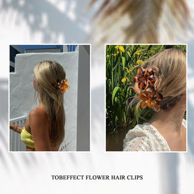 tobeffect holding an updo bun to show strong grip for thick hair