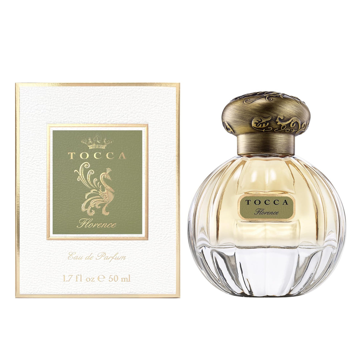 Tocca Florence cut-glass bottle detail highlighting vintage-inspired craftsmanship