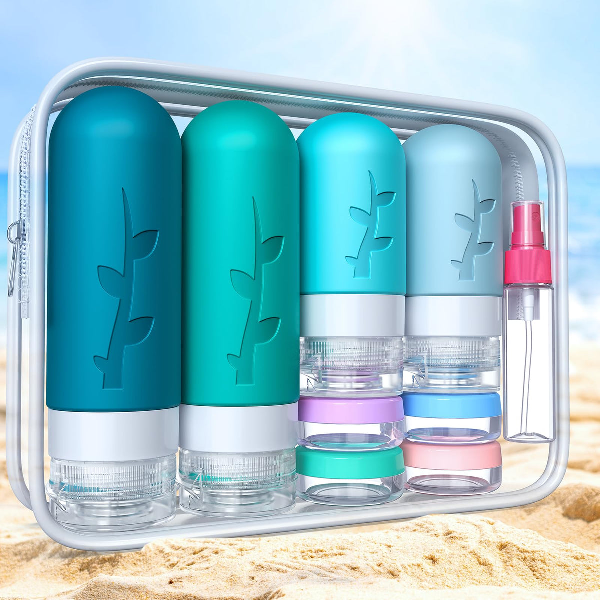 Tocelffe packed inside carry-on bag showing tidy storage and spill prevention