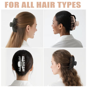 TOCESS clip secured in an updo demonstrating comfortable hold and style