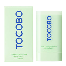 TOCOBO front packaging showing compact sun stick and SPF protection