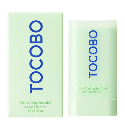 TOCOBO front packaging showing compact sun stick and SPF protection