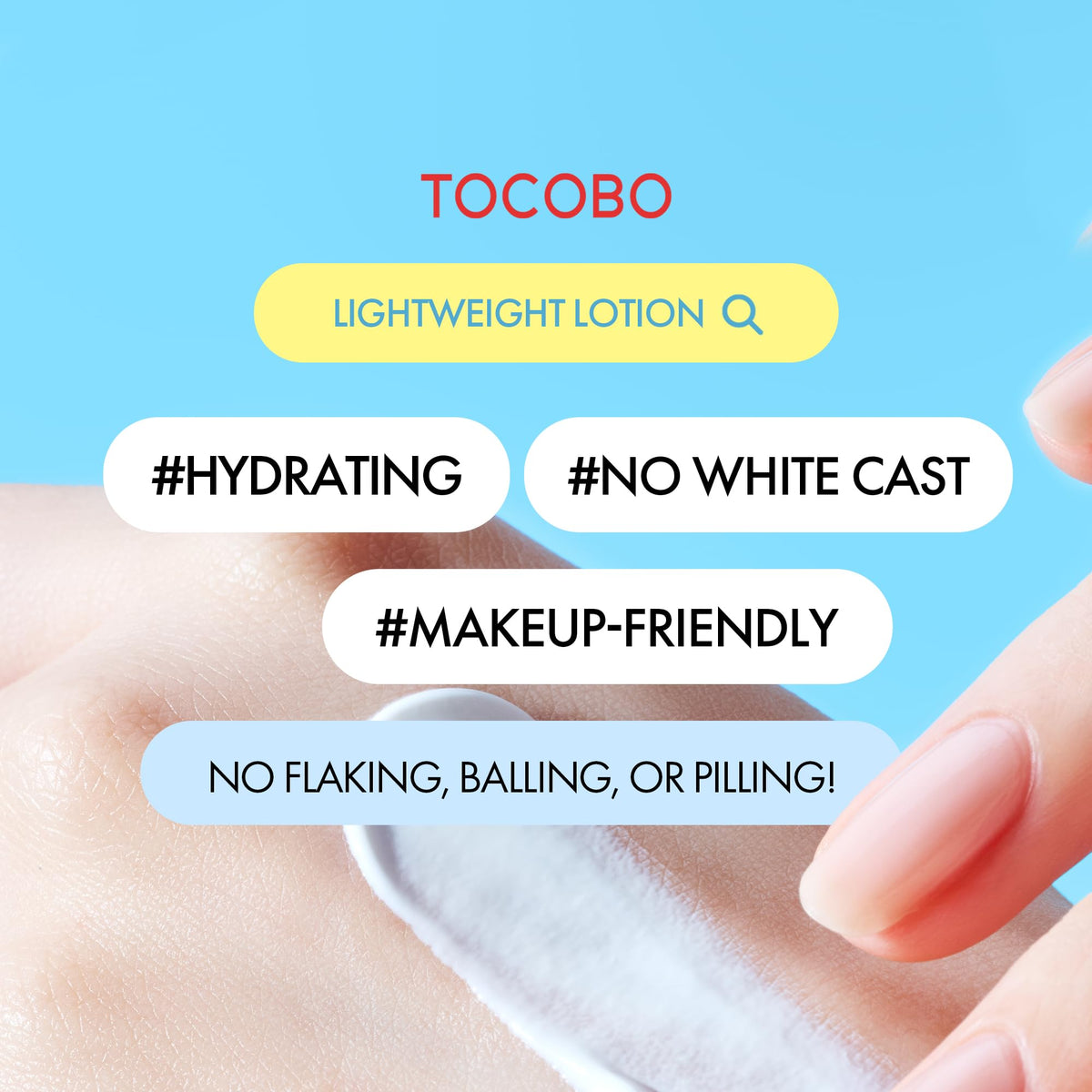TOCOBO ingredient label close-up highlighting hyaluronic acid and vegan claim